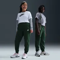 Nike Sportswear Club Fleece Big детские Joggers (Extended Size) цвет зеленый