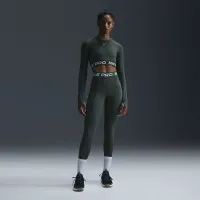 Nike Pro жіноча Dri-FIT Cropped Long-Sleeve Top колір зелений