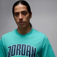 Nike Jordan мужские футболка цвет зеленый