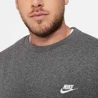 Nike Sportswear Club Fleece мужские Crew цвет серый