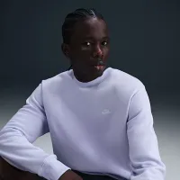 Nike Club мужские Fleece Crew цвет фиолетовый