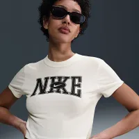 Nike Sportswear женская Slim Cropped футболка цвет белый
