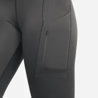 Nike Go жіноча Firm-Support Mid-Rise Cropped лосіни з кишенямиколір коричневий