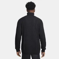 Nike Life чоловічі Cable Knit Turtleneck Sweater колір чорний