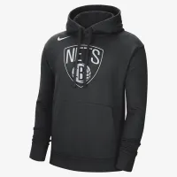Brooklyn Nets мужские Nike NBA Fleece Pullover Толстовка с капюшоном цвет черный