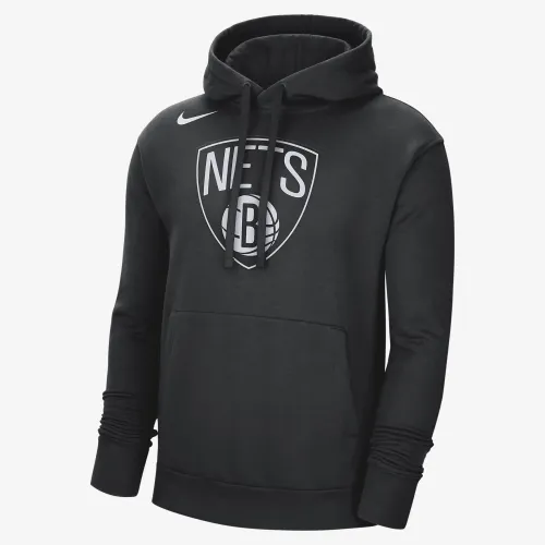 Brooklyn Nets мужские Nike NBA Fleece Pullover Толстовка с капюшоном цвет черный