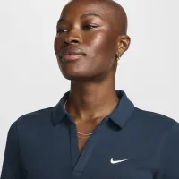 Nike Sportswear Essential женская Short-Sleeve Polo Top синий