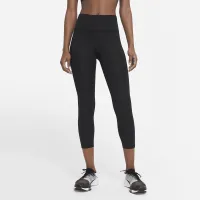 Nike Fast жіноча Mid-Rise Crop Running лосіни колір чорний