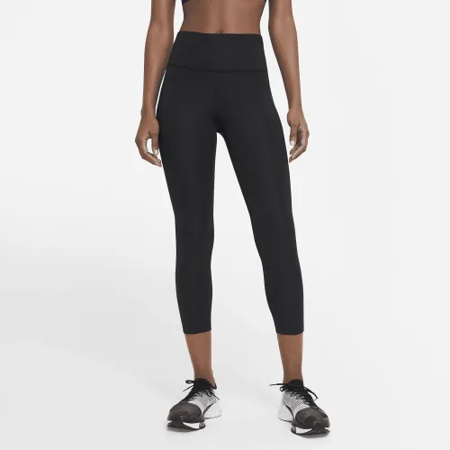 Nike Fast жіноча Mid-Rise Crop Running лосіни колір чорний