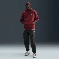 Nike Club мужские Pullover Fleece Толстовка с капюшоном цвет красный