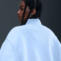 Nike Sportswear Phoenix Fleece женская оверсайз 1/4-Zip Long свитшот синий