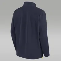 Michigan Wolverines Sideline Coach мужские Nike College 1/2-Zip Hooded Куртка синий