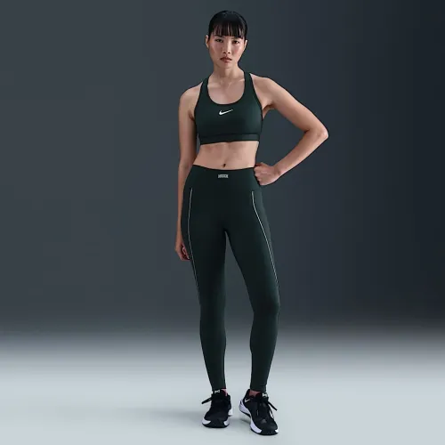 Nike One женская С высокой Талией Full-Length лосины цвет зеленый