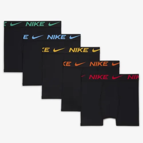 Nike Dri-FIT Big дитячі Color Pop труси (5-Pack) колір чорний