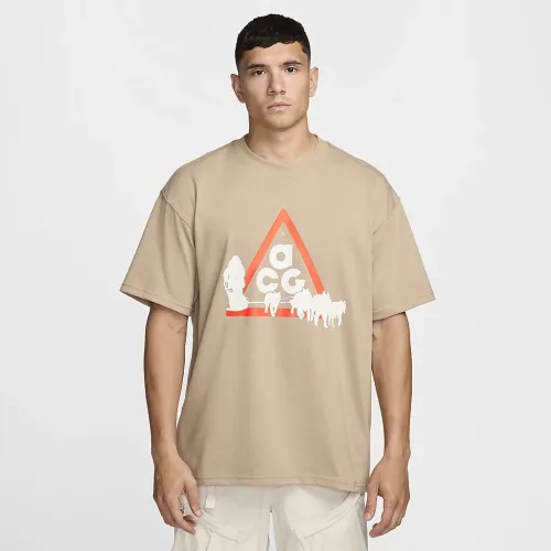 Nike ACG чоловічі Dri-FIT футболка колір коричневий