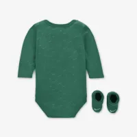 Nike Baby (0-9M) Velour Swoosh 2-Piece Bodysuit Boxed набор цвет зеленый