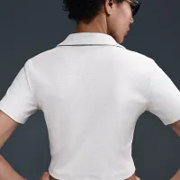 Nike Sportswear Essential женская Short-Sleeve Polo Top цвет коричневый