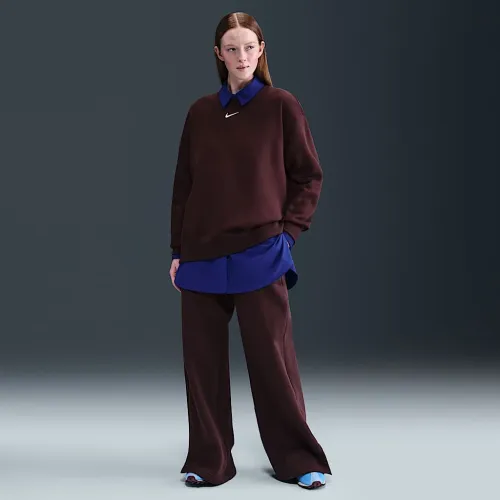 Nike Sportswear Phoenix Fleece женская С высокой Талией Wide-Leg Pants цвет красный