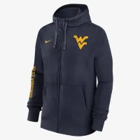 West Virginia Mountaineers Sideline Team Issue чоловічі Nike College Full-Zip Толстовка з капюшоном блакитний