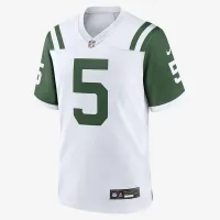 Garrett Wilson New York Jets мужские Nike NFL Game Football Jersey цвет белый