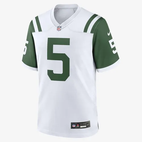 Garrett Wilson New York Jets мужские Nike NFL Game Football Jersey цвет белый