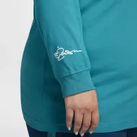 Nike Sabrina жіноча Long-Sleeve баскетбольні футболка (великі розміри) блакитний