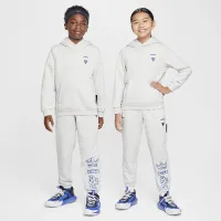 Nike LeBron Standard Issue Big детские Dri-FIT баскетбольные Толстовка с капюшоном цвет серый