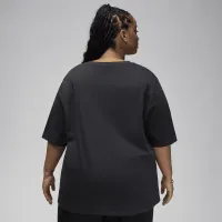 Nike Jordan женская Girlfriend футболка (большие размеры) цвет черный
