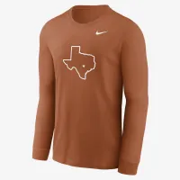 Texas Longhorns Alternate Logo чоловічі Nike College Long-Sleeve футболка Orange