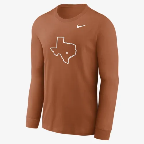 Texas Longhorns Alternate Logo чоловічі Nike College Long-Sleeve футболка Orange
