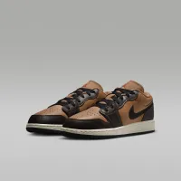 Nike Air Jordan 1 Low SE Big детские Кроссовки цвет коричневый