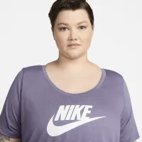 Nike Sportswear Essential женская Tunic (большие размеры) цвет фиолетовый