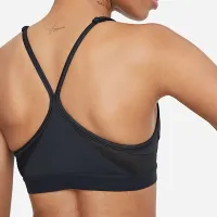Nike Indy женская Light-Support Padded V-Neck Sports Bra цвет черный