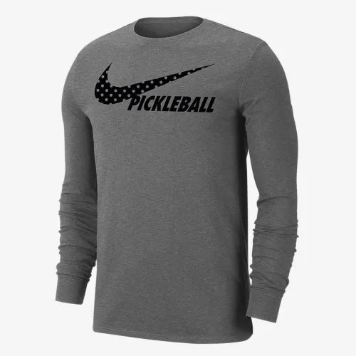 Nike Dri-FIT мужские Long-Sleeve Pickleball футболка цвет серый