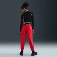 Nike Pro Fleece Big детские (Girls') Dri-FIT Joggers цвет красный
