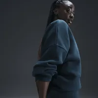 Nike Sportswear Phoenix Fleece жіноча Over-оверсайз Crew-Neck світшот блакитний