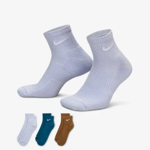 Nike Everyday Plus Cushioned тренировочные Ankle носки (3 пары) многоцветный