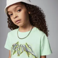 Nike Jordan Dri-FIT Little детские Sports Graphic футболка цвет зеленый