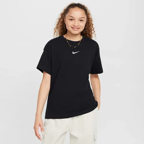 Nike Sportswear Essential Big детские (Girls') футболка цвет черный