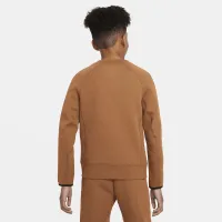Nike Sportswear Tech Fleece Big дитячі (для хлопчиків) світшот колір коричневий