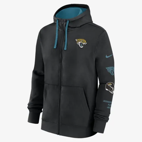 Jacksonville Jaguars Club чоловічі Nike NFL Full-Zip Толстовка з капюшоном колір чорний