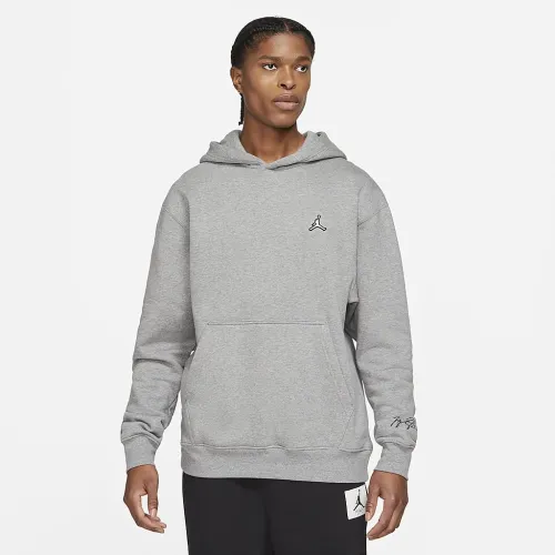 Nike Jordan Brooklyn Fleece мужские Pullover Толстовка с капюшоном цвет серый