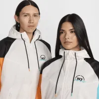 Nike Windrunner N7 мужские Hooded Куртка цвет серый