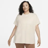 Nike Sportswear Essential жіноча футболка (великі розміри) колір коричневий