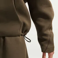 Nike Tech мужские Fleece Pullover Толстовка с капюшоном цвет коричневый