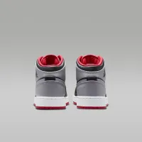 Nike Air Jordan 1 Mid Big детские Кроссовки цвет черный