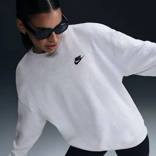 Nike Sportswear Club Fleece женская Loose Crew-Neck свитшот цвет коричневый