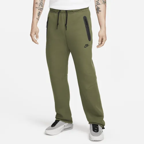 Nike Sportswear Tech Fleece чоловічі Open-Hem Sweatpants колір зелений