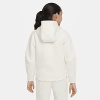 Nike Sportswear Tech Fleece Big дитячі (Girls') Full-Zip Толстовка з капюшоном колір коричневий
