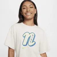 Nike Sportswear Girls' футболка колір сірий